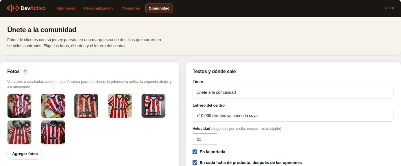 Pantalla 3 de Plugin de WooCommerce a la medida para una tienda de jerseys: personalización de productos