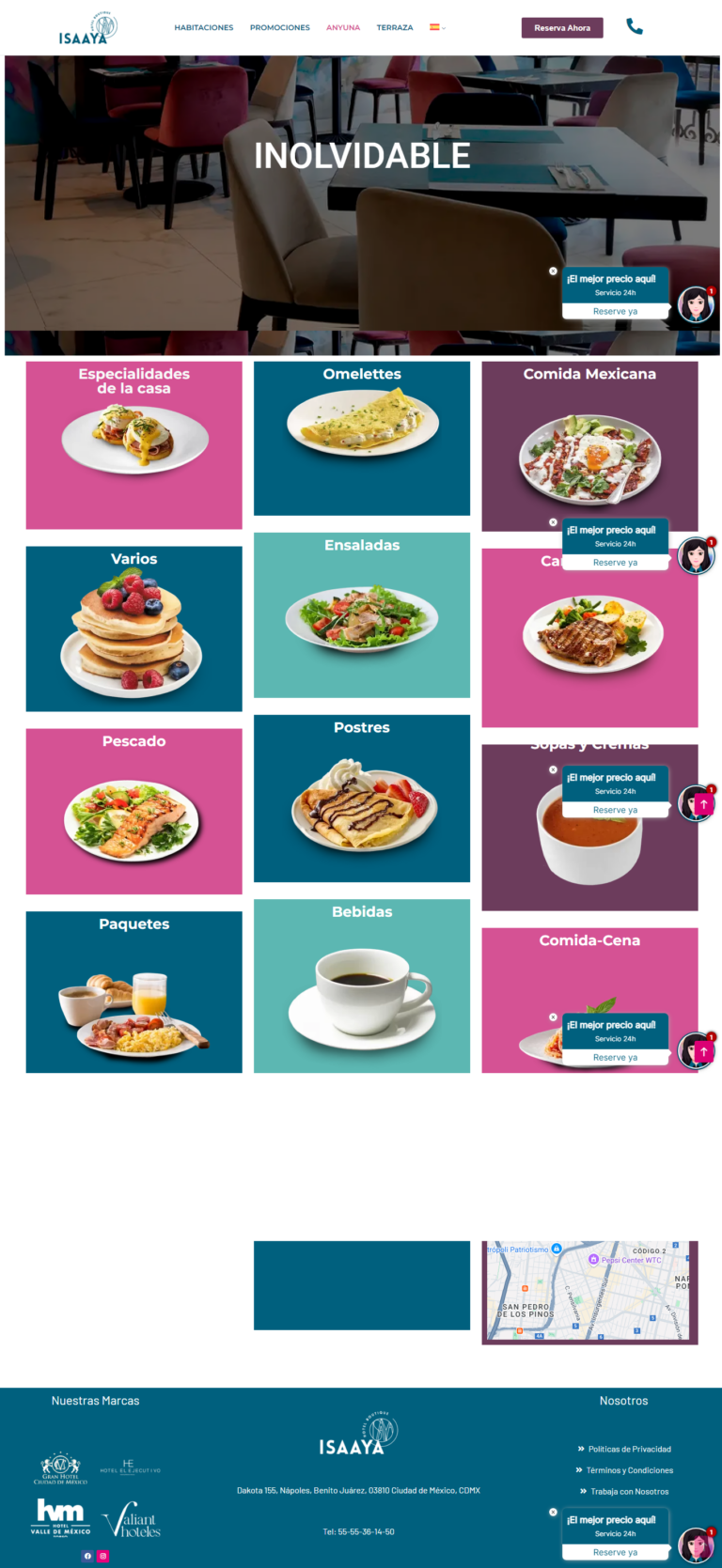 Proyecto de hotel y reservaciones en linea.