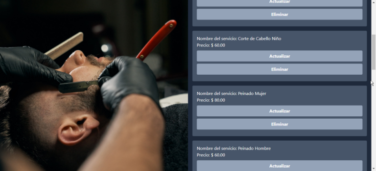 Sistema de citas para peluquería