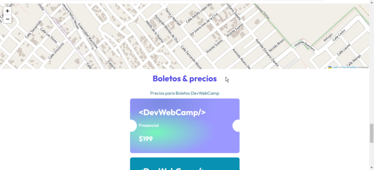 Sitio web de conferencias