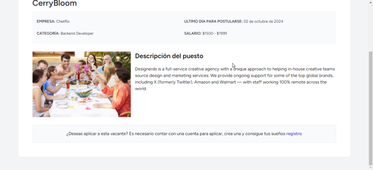 Portal de búsqueda de empleo