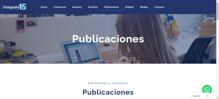 Pagina informativa de consultora