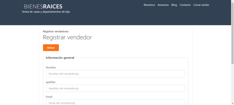 Sitio Web Inmobiliario