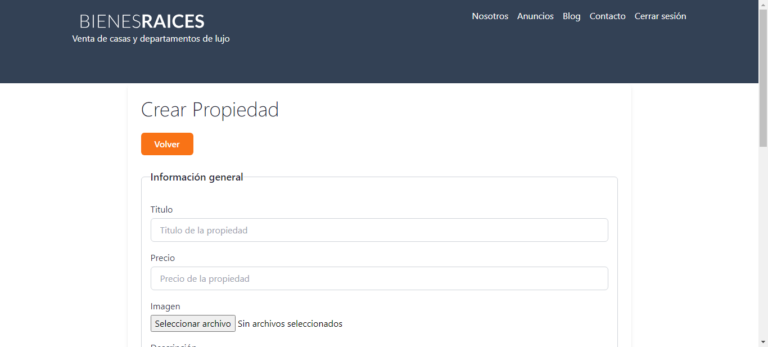 Sitio Web Inmobiliario