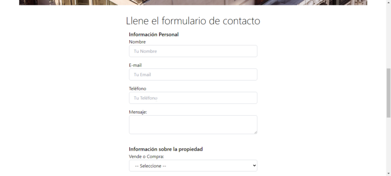 Sitio Web Inmobiliario