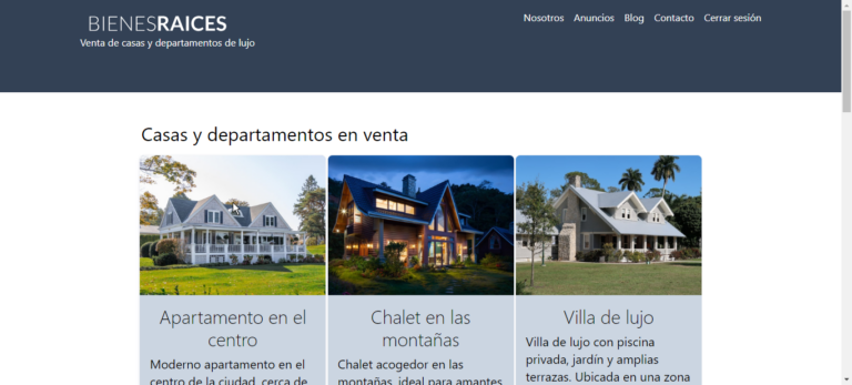 Sitio Web Inmobiliario